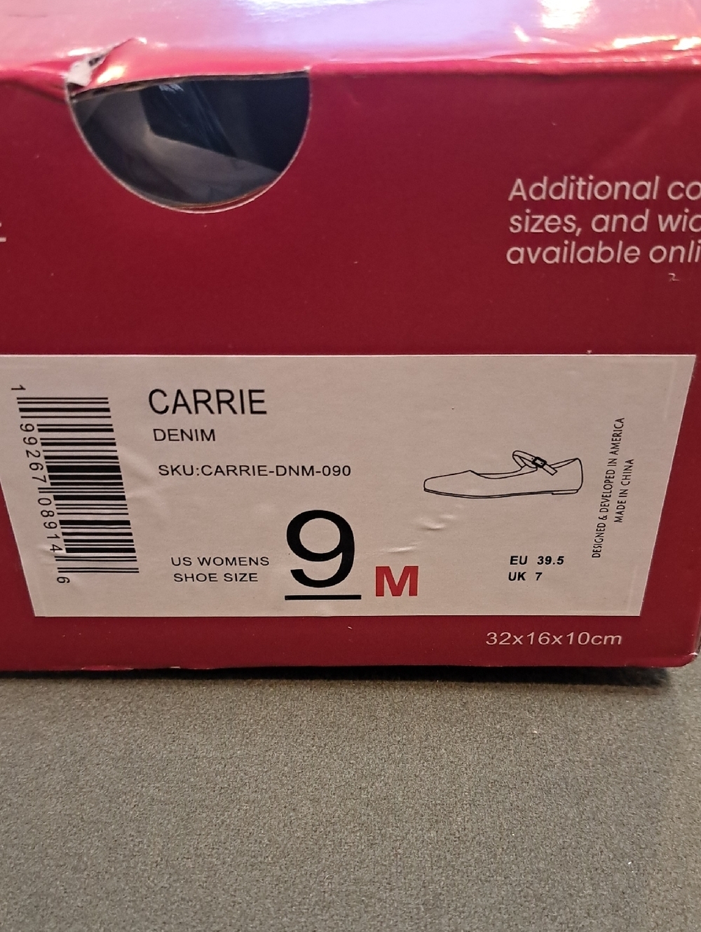Journee Carrie Mary Jane Flat - Color: Denim - Size: 9 - Picture 10 of 10